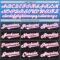 Custom Electric Blue Black-Pink Authentic Fade Fashion Baseball Jersey