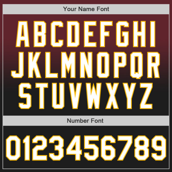 Custom Burgundy Black-Gold Authentic Fade Fashion Baseball Jersey