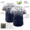 Custom White Navy Authentic Fade Fashion Baseball Jersey