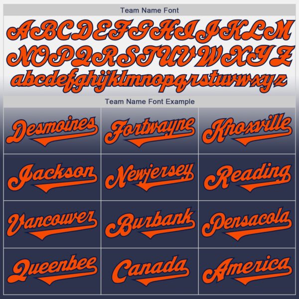 Custom White Orange-Navy Authentic Fade Fashion Baseball Jersey