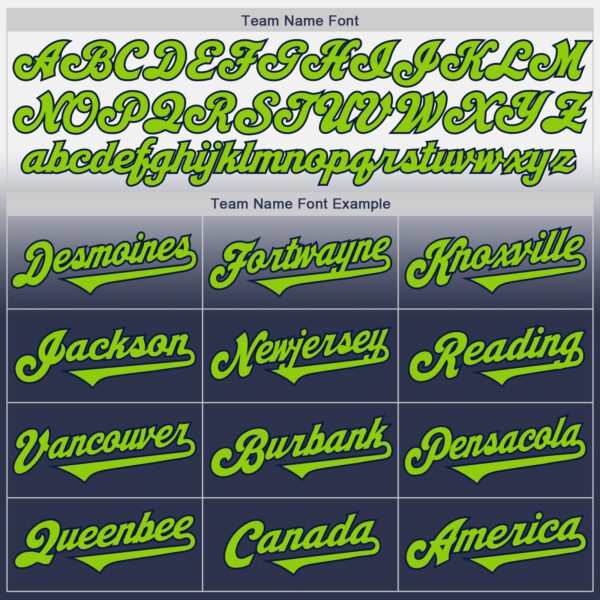 Custom White Neon Green-Navy Authentic Fade Fashion Baseball Jersey