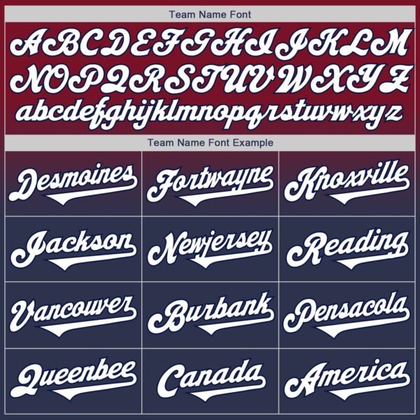 Custom Crimson White-Navy Authentic Fade Fashion Baseball Jersey