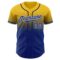 Custom Yellow Royal-White Authentic Fade Fashion Baseball Jersey