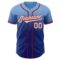 Custom Light Blue White Royal-Red Authentic Fade Fashion Baseball Jersey