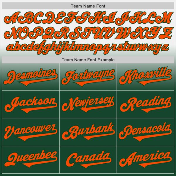 Custom White Orange-Green Authentic Fade Fashion Baseball Jersey
