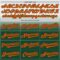 Custom White Orange-Green Authentic Fade Fashion Baseball Jersey