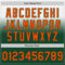 Custom White Orange-Green Authentic Fade Fashion Baseball Jersey