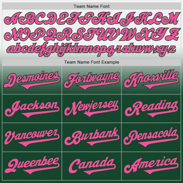 Custom White Pink-Green Authentic Fade Fashion Baseball Jersey