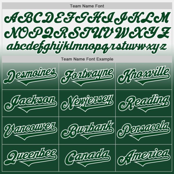 Custom White Green Authentic Fade Fashion Baseball Jersey