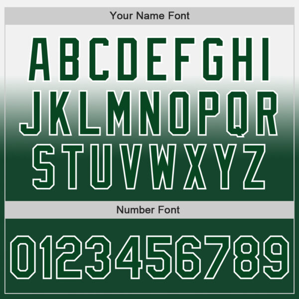 Custom White Green Authentic Fade Fashion Baseball Jersey