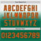 Custom White Orange-Kelly Green Authentic Fade Fashion Baseball Jersey
