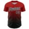 Custom Red Black-White Fade Fashion Speckle Authentic Baseball Jersey