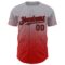 Custom Gray Black-Red Fade Fashion Speckle Authentic Baseball Jersey
