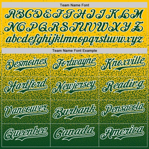 Custom Yellow Green-White Fade Fashion Speckle Authentic Baseball Jersey