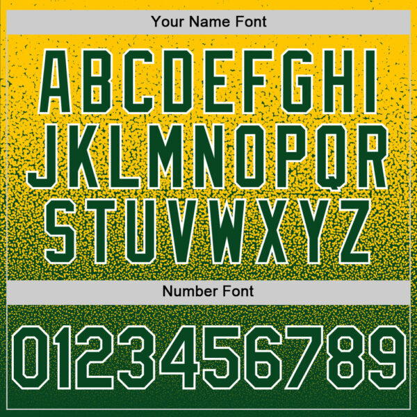Custom Yellow Green-White Fade Fashion Speckle Authentic Baseball Jersey