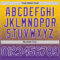 Custom Yellow Purple-White Fade Fashion Speckle Authentic Baseball Jersey