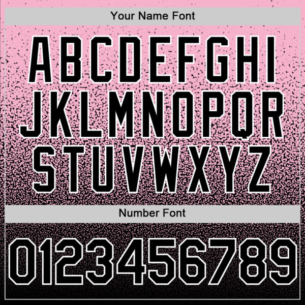 Custom Light Pink Black-White Fade Fashion Speckle Authentic Baseball Jersey