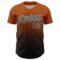Custom Bay Orange Black-White Fade Fashion Speckle Authentic Baseball Jersey