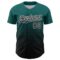 Custom Teal Black-White Fade Fashion Speckle Authentic Baseball Jersey