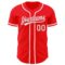 Custom Fire Red White Authentic Baseball Jersey