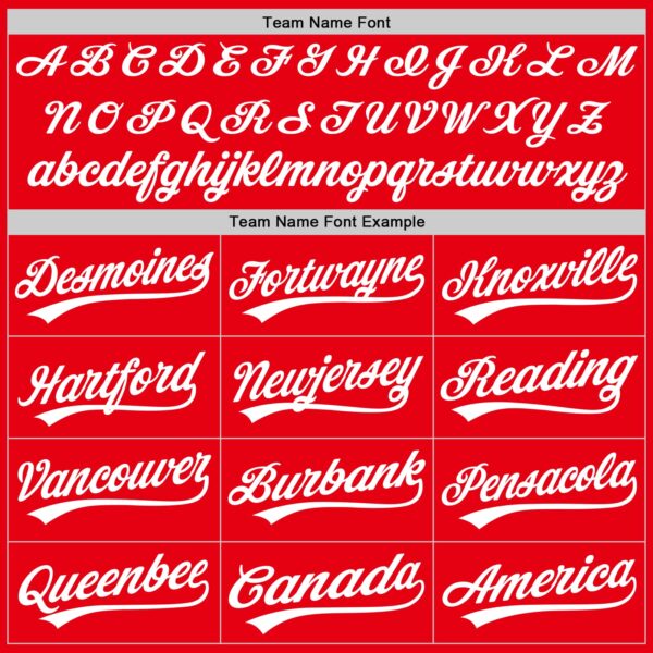 Custom Fire Red White Authentic Baseball Jersey