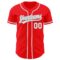 Custom Fire Red White-Gray Authentic Baseball Jersey