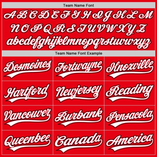 Custom Fire Red White-Black Authentic Baseball Jersey