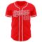 Custom Fire Red White-Gray Authentic Baseball Jersey