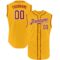 Custom Gold Crimson-White Authentic Sleeveless Baseball Jersey