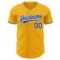 Custom Gold Royal-White Authentic Baseball Jersey