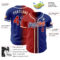Custom Royal Red-Cream Authentic Gradient Fashion Baseball Jersey