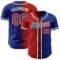 Custom Royal Red-Cream Authentic Gradient Fashion Baseball Jersey