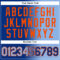 Custom Royal Light Blue-Orange Authentic Gradient Fashion Baseball Jersey