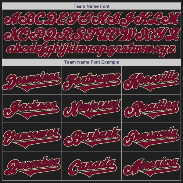 Custom Black Maroon Kelly Green-Cream Authentic Gradient Fashion Baseball Jersey