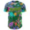 Custom Graffiti Pattern Kelly Green-Gold Authentic Baseball Jersey