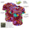 Custom Graffiti Pattern Crimson-Cream Authentic Baseball Jersey