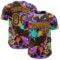 Custom Graffiti Pattern Brown-Gold Authentic Baseball Jersey