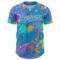 Custom Graffiti Pattern Panther Blue-White Authentic Baseball Jersey
