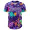 Custom Graffiti Pattern Purple-White Authentic Baseball Jersey