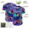 Custom Graffiti Pattern Royal-White Authentic Baseball Jersey