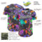 Custom Graffiti Pattern Steel Gray-White Authentic Baseball Jersey