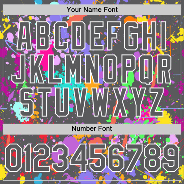 Custom Graffiti Pattern Steel Gray-White Authentic Baseball Jersey