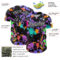 Custom Graffiti Pattern Black-White Authentic Baseball Jersey