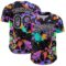 Custom Graffiti Pattern Black-White Authentic Baseball Jersey