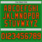 Custom Grass Green Orange-Black Authentic Baseball Jersey