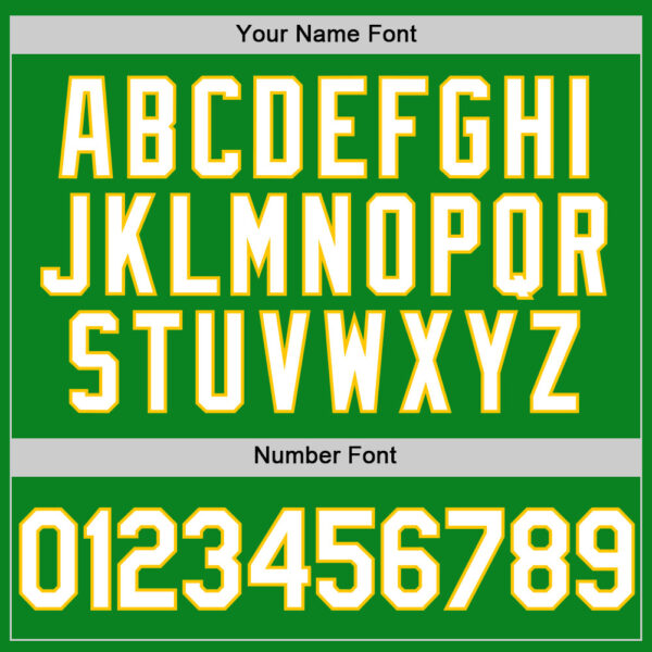 Custom Grass Green White-Yellow Authentic Baseball Jersey