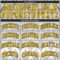Custom Gray Gold-Black 3D Pattern Design Authentic Baseball Jersey