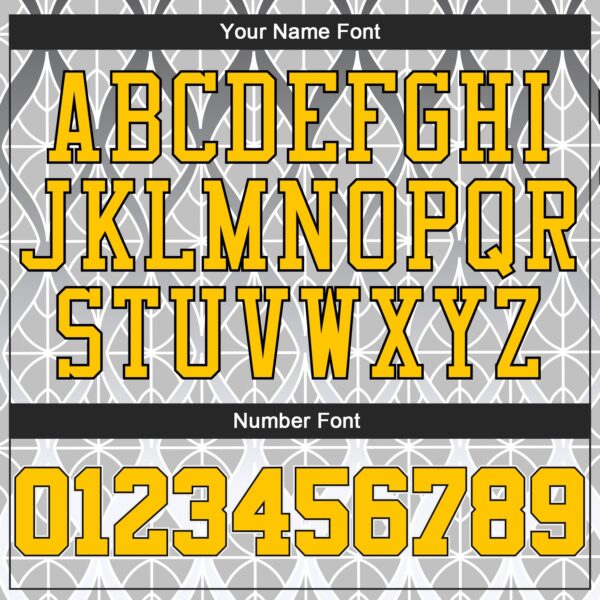 Custom Gray Gold-Black 3D Pattern Design Authentic Baseball Jersey