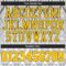 Custom Gray Gold-Black 3D Pattern Design Authentic Baseball Jersey