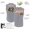 Custom Gray Green-Orange Authentic Sleeveless Baseball Jersey